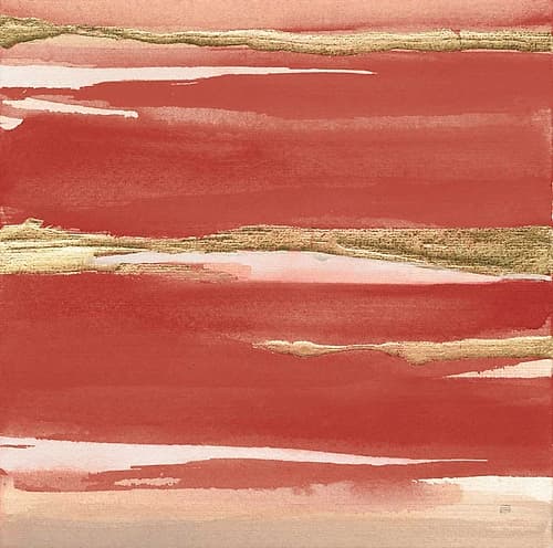Gilded Red I Art Print