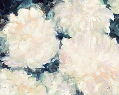 Blushing Summer I Navy Art Print