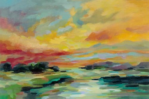July Sunset Art Print