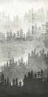 Mountainscape Silver Panel III Art Print