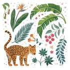 Jungle Love IV White Art Print