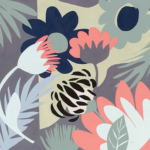 Groovy Garden Mint Art Print