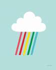 Rainbow Rays II Art Print