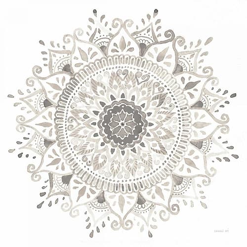 Mandala Delight I Neutral Art Print