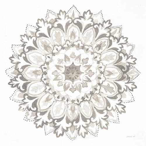 Mandala Delight II Neutral Art Print