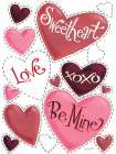 Be Mine in White Art Print
