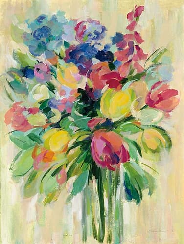 Earthy Colors Bouquet II Art Print