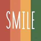 Smile Rainbow Retro Art Print