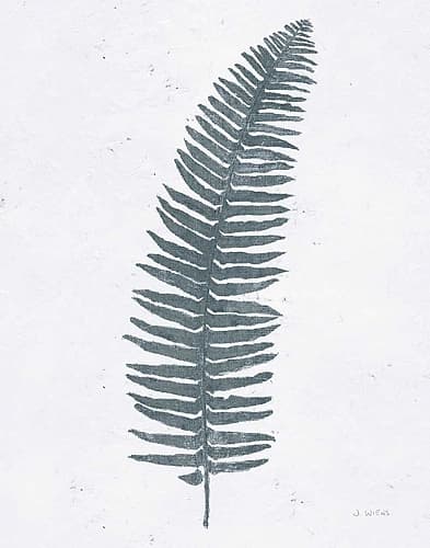 Soft Summer Sketches I Blue Nature Print