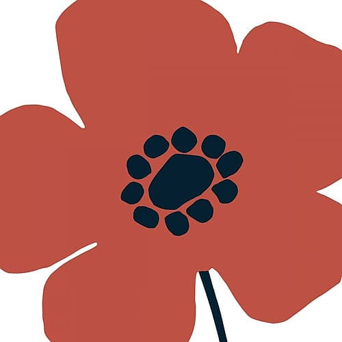 Pop Art Floral IV Retro Art Print