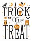 Trick or Treat I Bright White Art Print