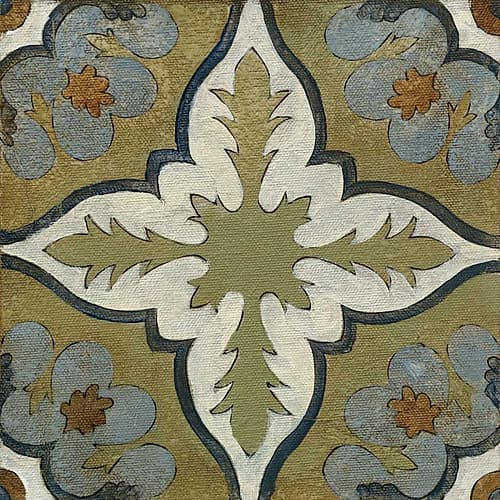 Old World Tile II Art Print