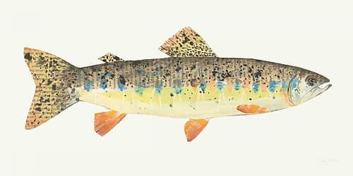 Angling in the Stream III Art Print by Courtney Prahl