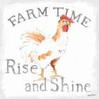 Farm Time enamel Art Print
