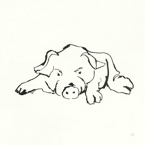 Line Pig I Art Print