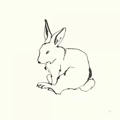 Line Bunny I Art Print