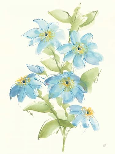 Clematis Bouquet I Art Print