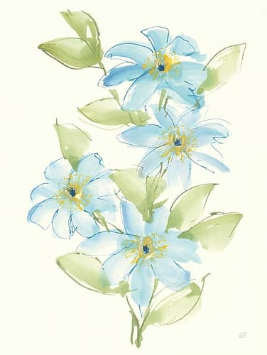 Clematis Bouquet II Art Print