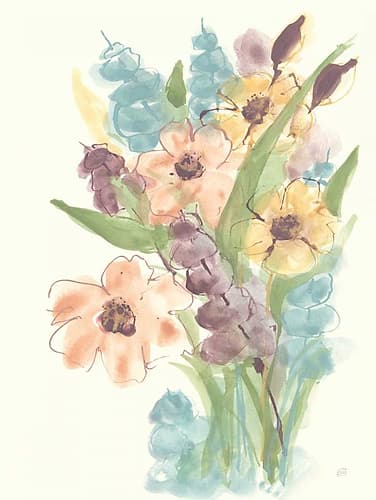 Earthy Bouquet I Art Print