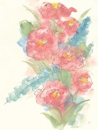 Peony Bouquet I Art Print