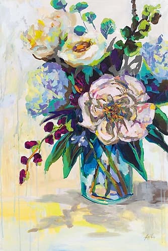 Glowing on White Art Print