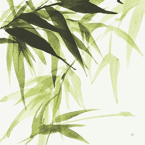 Bamboo IV Green Art Print