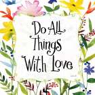 Do All Things With Love Art Deco Print