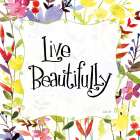 Live Beautifully Art Print