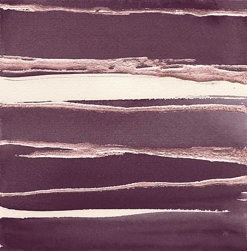 Rose Gold II Purple Art Print