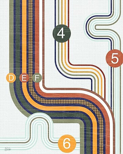 Retro Subway II Art Print