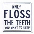 Only Floss Navy Art Print