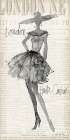 Fashion Sketchbook II Panel Art Deco Print