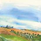 Tuscan Fields Art Print