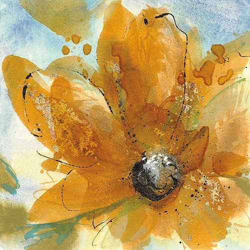 Amber Gold I Art Print