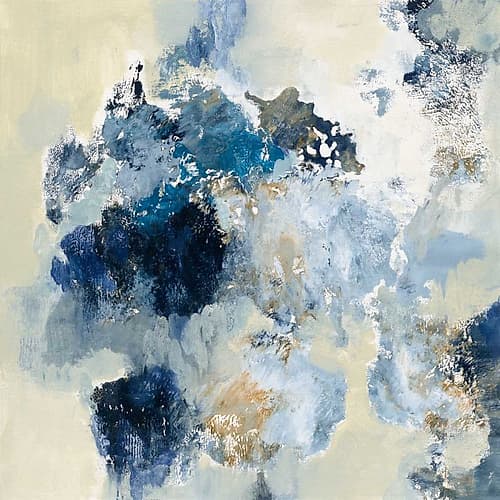 Indigo Monotype Art Print