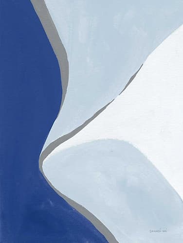 Retro Abstract III Blue Art Print