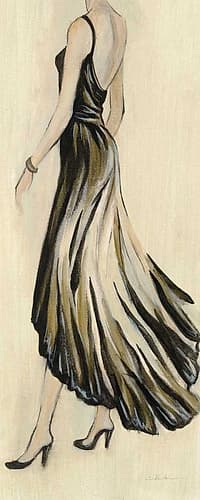 Evening Gown IV Crop Art Print