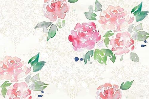 Moroccan Bouquet III Light Art Print