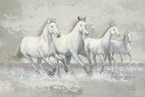Running Wild Crop I Neutral Art Print