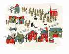 Winter Village I Art Print