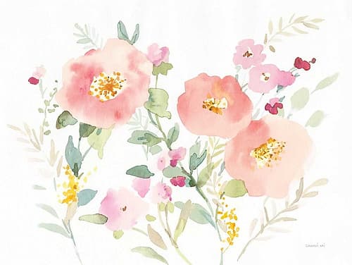 Watercolor Jewels I Art Print
