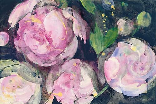 Evening Peonies II Art Print
