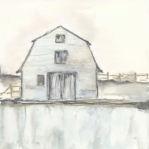 White Barn III Art Print