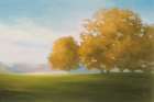 Autumn Glow Gold Art Print