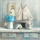 Summer House Square Art Print