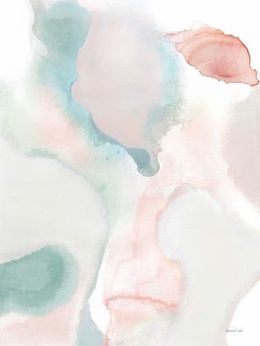 Sage and Pink Abstract I Art Print