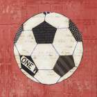 Play Ball III Red Art Print
