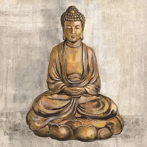 Bronze Buddha Food Print