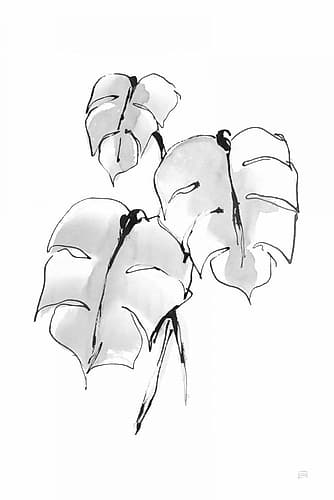 Wash Split Leaf I Nature Print