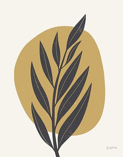 Mid Century Modern IV Yellow Art Print